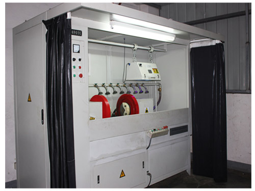 施加射陽(yáng)磁粉探傷機(jī)中磁粉的方法 施加射陽(yáng)磁粉探傷機(jī)中磁粉的方法